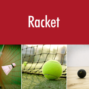 Racketsport Banner Bild Tennis Badminton Squash 